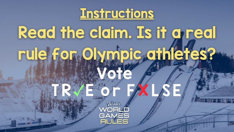 True or False: Winter World Games Edition